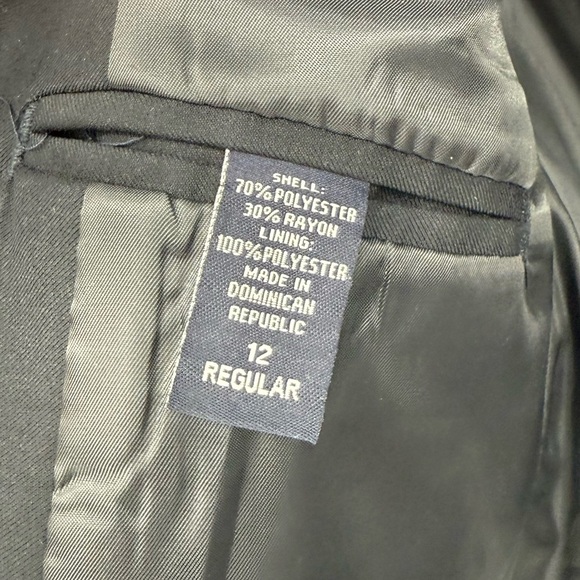 Nautica Youth Boys Sport Coat Jacket Blazer Size 12 Navy Gold Buttons - Picture 4 of 8